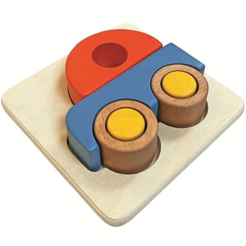 Image d'ambiance de présentation du produit Puzzle à encastrer Voiture (6 pièces) - Trousselier